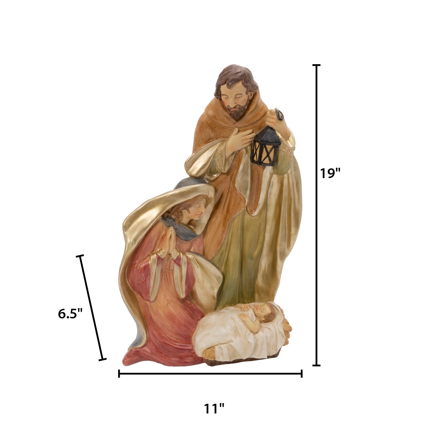18.5-in H Resin Nativity Figurine